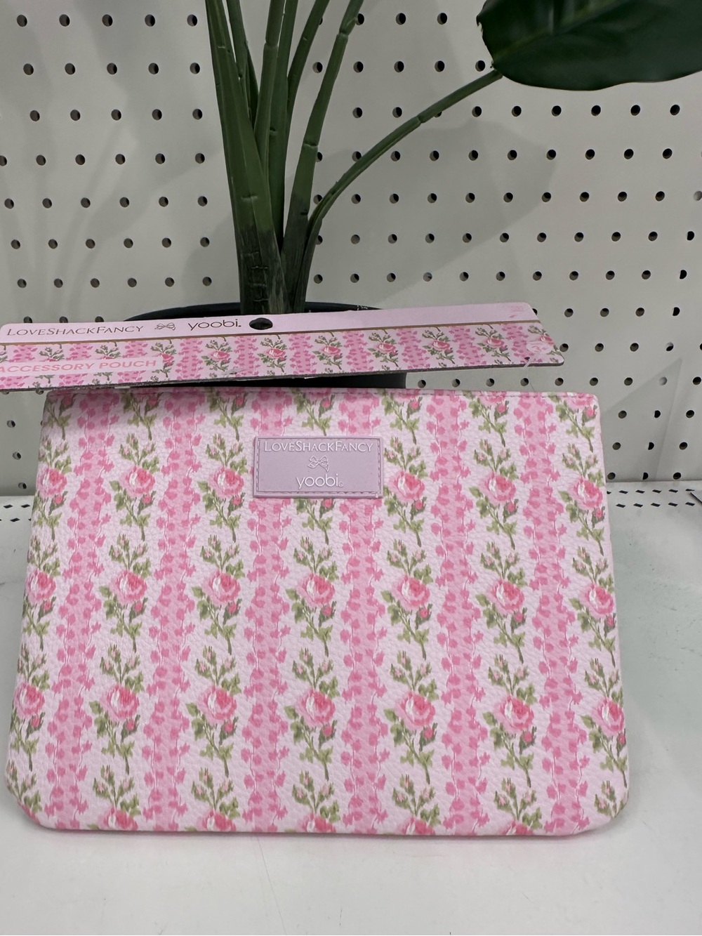 LoveShackFancy Heirloom Pink Floral Accessory/Cosmetics Travel Pouch